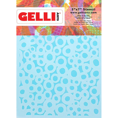 Gelli Arts Dots 5.25x7.25 Inch Stencil by Marsha Valk (GELDS5) Gelli Arts Dots 5.25x7.25 Inch Stencil by Marsha Valk (GELDS5)