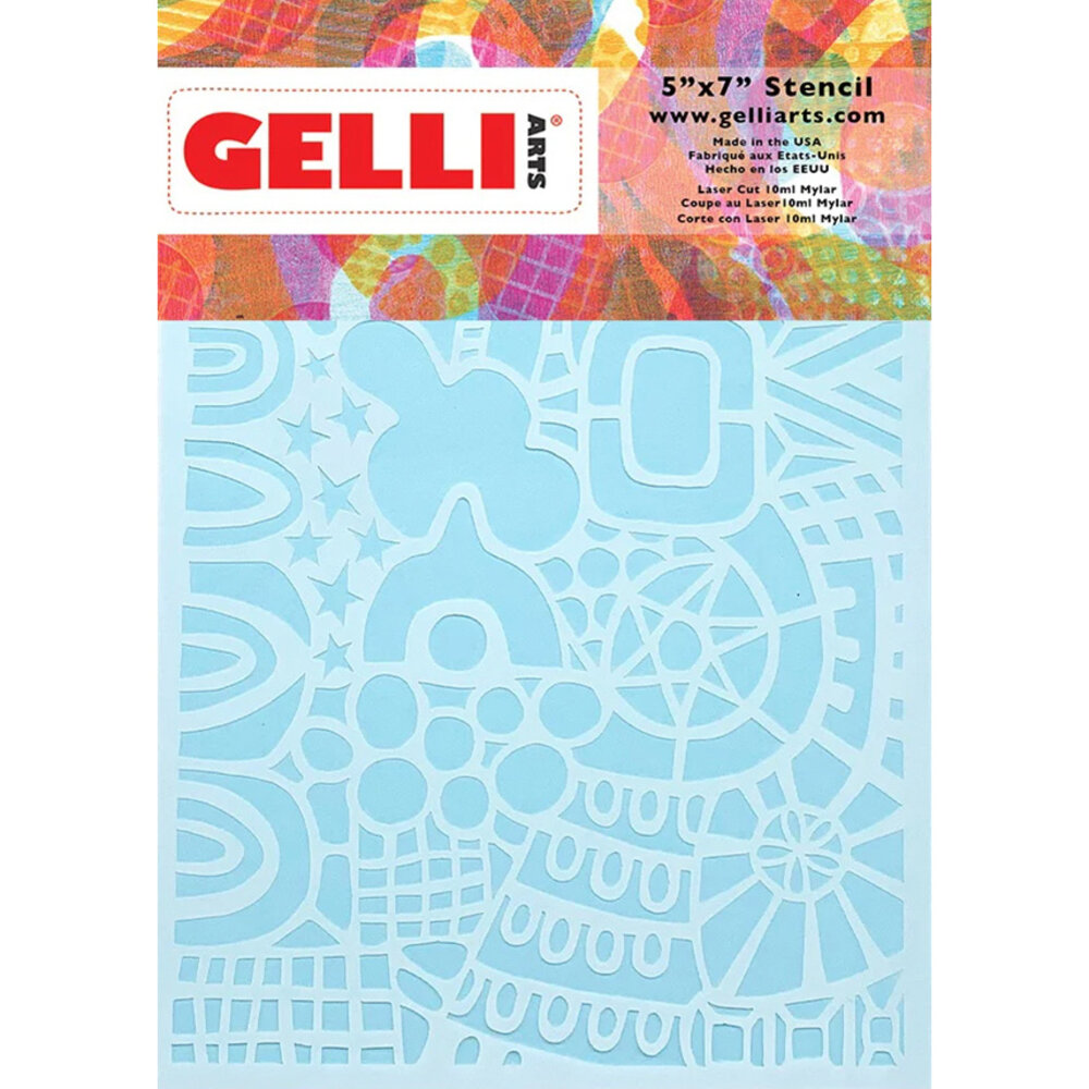 Gelli Arts Wonderland 5.25x7.25 Inch Stencil by Marsha Valk (GELWS5) Gelli Arts Wonderland 5.25x7.25 Inch Stencil by Marsha Valk (GELWS5)