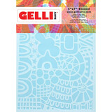 Gelli Arts Wonderland 5.25x7.25 Inch Stencil by Marsha Valk (GELWS5)