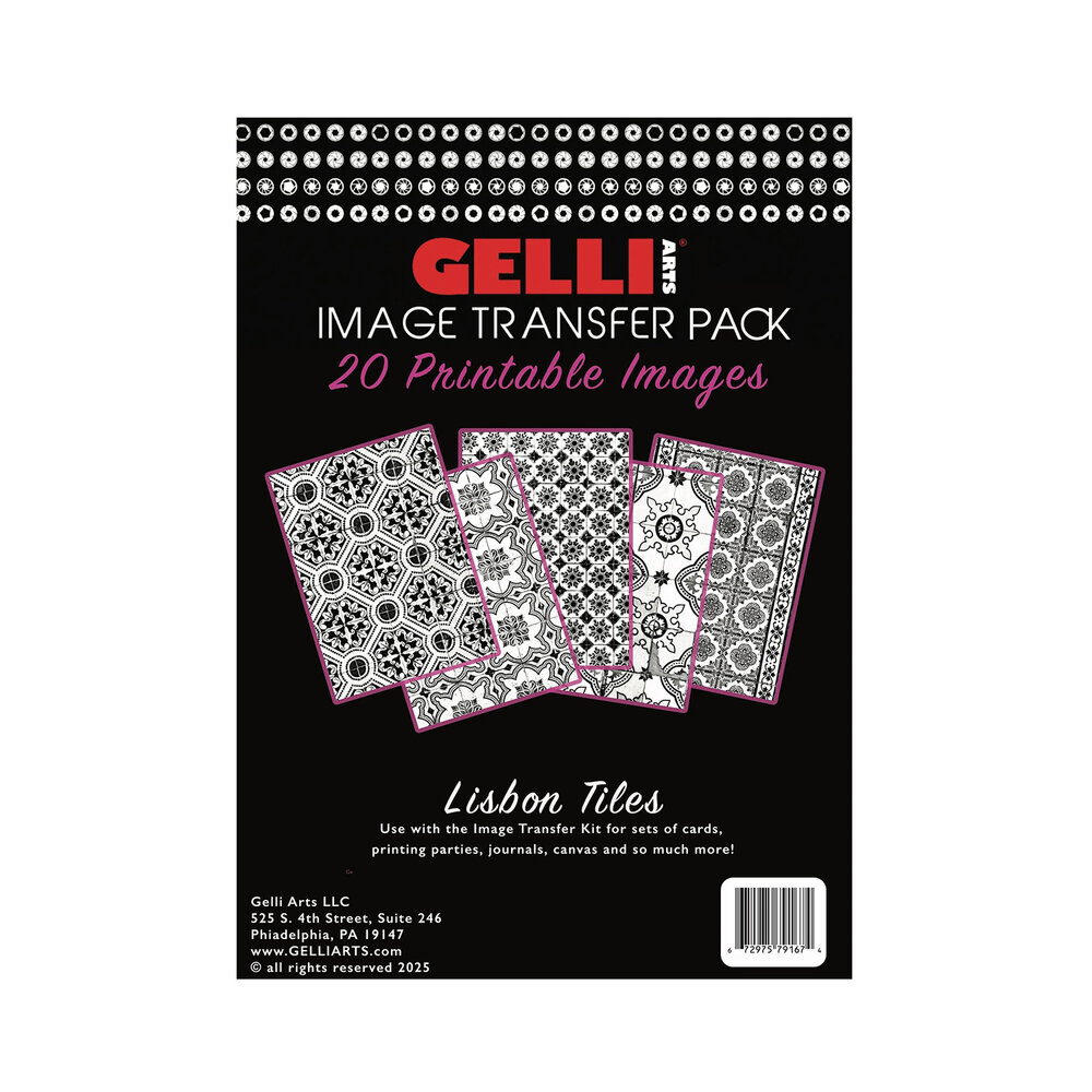 Gelli Arts Image Transfer Pack Lisbon Tiles (GELITL) Gelli Arts Image Transfer Pack Lisbon Tiles (GELITL)