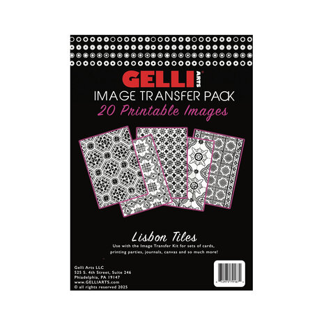 Gelli Arts Image Transfer Pack Lisbon Tiles (GELITL) Gelli Arts Image Transfer Pack Lisbon Tiles (GELITL)