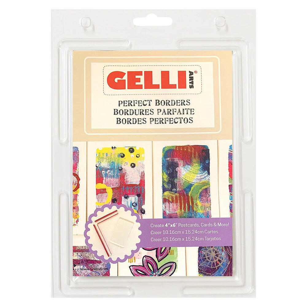 Gelli Arts Perfect Borders Combo 3x5 Inch Plate + Mini Tool for 4x6 Inch Cards (GELPB4) Gelli Arts Perfect Borders Combo 3x5 Inch Plate + Mini Tool for 4x6 Inch Cards (GELPB4)