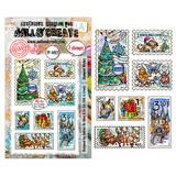 Aall and Create Postcards of Cheer A6 Stamp Sets Stamped Wishes by Autour De Mwa & Co (AALL-TP-1492)