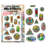 Aall and Create Postcards of Cheer A6 Stamp Sets Merry Post by Autour De Mwa & Co (AALL-TP-1490)