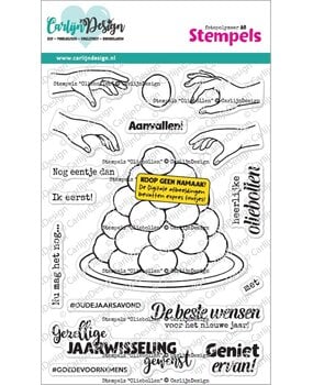 CarlijnDesign Stempels Oliebollen by CarlijnDesign (CDST-0189)