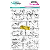 CarlijnDesign Clear Stamps Nieuwjaar Konijnen by Gemaakt door Rowena (CDST-0188)