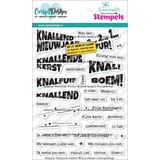 CarlijnDesign Clear Stamps Knallende Teksten by Ilona Maakt (CDST-0186)