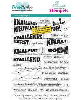 CarlijnDesign Clear Stamps Knallende Teksten by Ilona Maakt (CDST-0186) CarlijnDesign Clear Stamps Knallende Teksten by Ilona Maakt (CDST-0186)