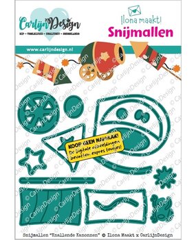 CarlijnDesign Snijmallen Knallende Kanonnen by Ilona Maakt (CDSN-0403)