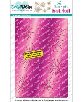 CarlijnDesign Hot Foil A6 Festive Fireworks by Ilona Maakt (CDHF-0095) CarlijnDesign Hot Foil A6 Festive Fireworks by Ilona Maakt (CDHF-0095)