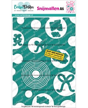 CarlijnDesign Snijmallen A6 Achtergrond Cirkels by CarlijnDesign (CDSN-0399)