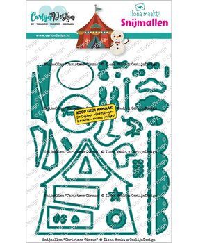 CarlijnDesign Dies Christmas Circus by Ilona Maakt (CDSN-0400) CarlijnDesign Dies Christmas Circus by Ilona Maakt (CDSN-0400)