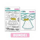 CarlijnDesign Clear Stamps & Dies Oliebollen by CarlijnDesign (CDBD-0003)