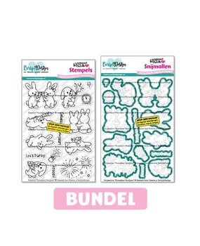 CarlijnDesign Clear Stamps & Dies Nieuwjaar Konijnen by Gemaakt door Rowena (CDBD-0002) CarlijnDesign Clear Stamps & Dies Nieuwjaar Konijnen by Gemaakt door Rowena (CDBD-0002)