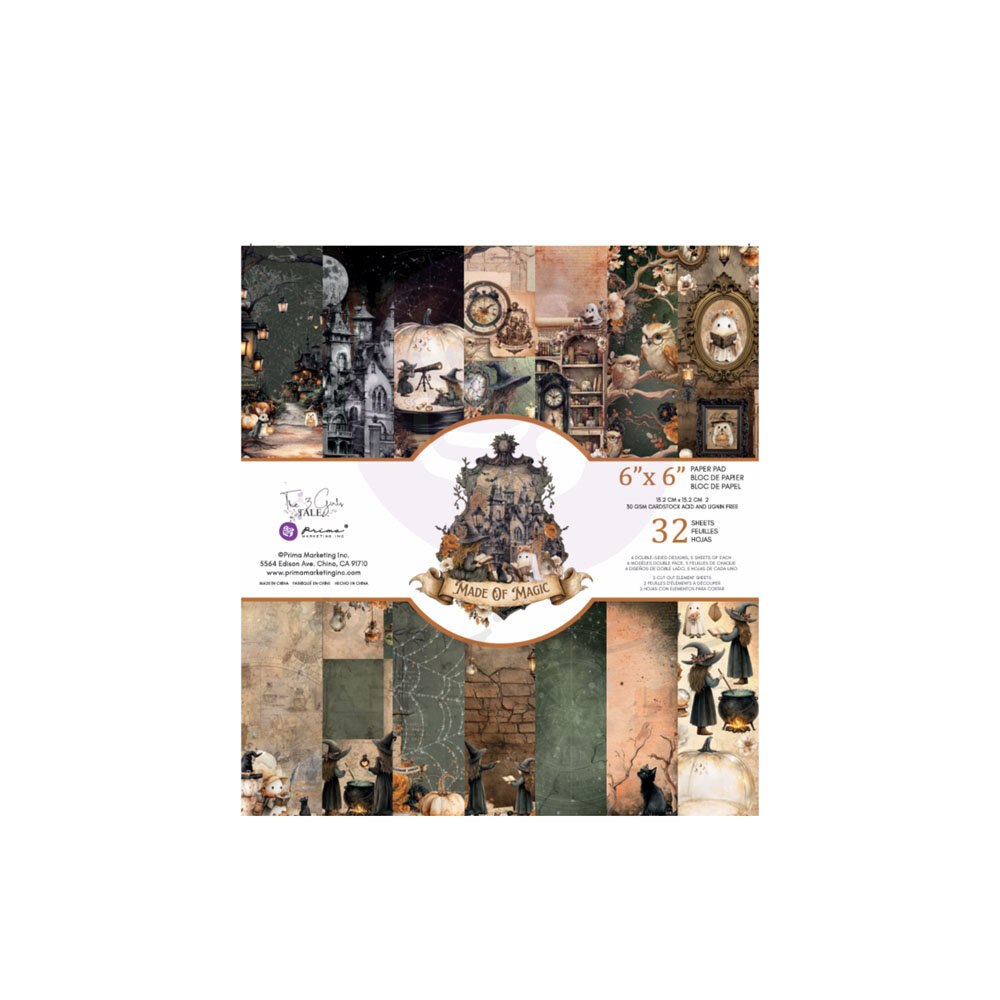 Prima Marketing Made of Magic 6x6 Inch Paper Pad by The 3 Girls Tale (684815)