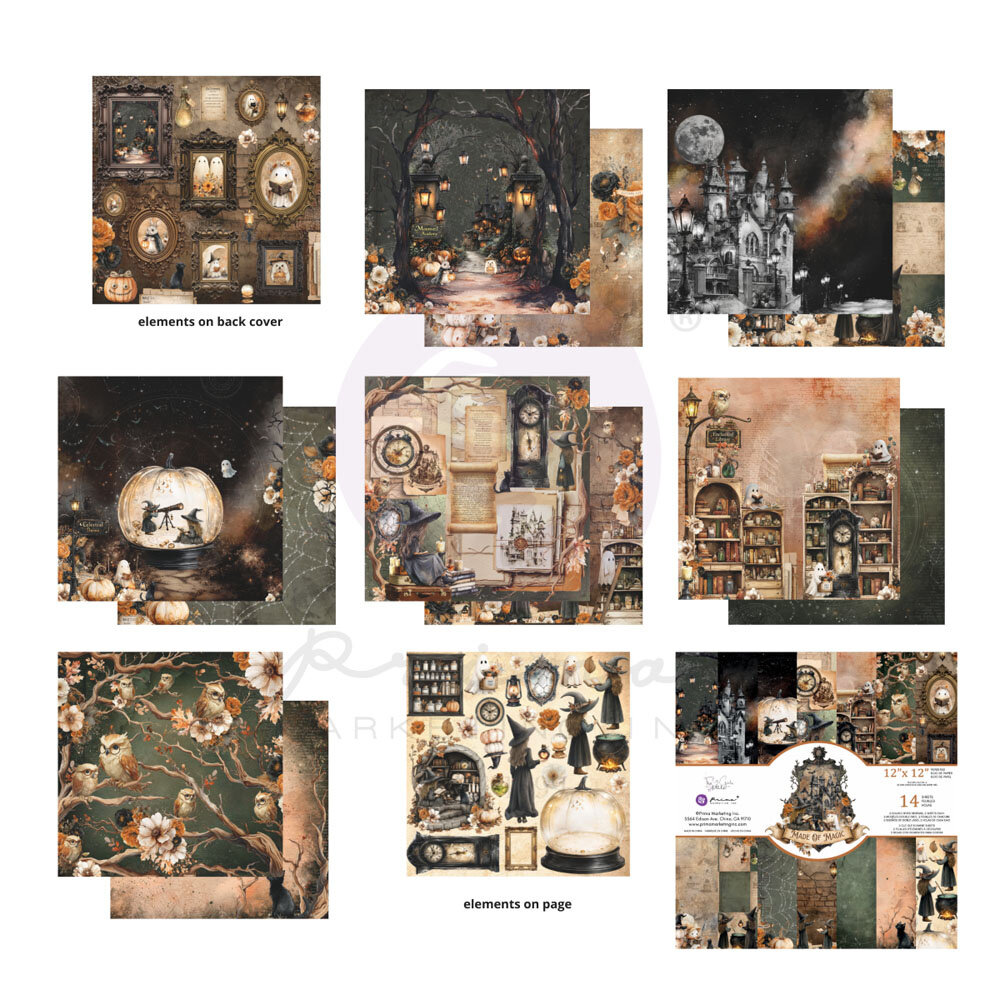 Prima Marketing Made of Magic 12x12 Inch Paper Pad by The 3 Girls Tale (684808)