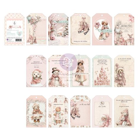 Prima Marketing Christmas Blush Tag Pad by Frank Garcia (982652)