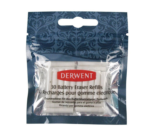 Derwent Replacement Erasers Blister with 30 Refills (DAC2300023)