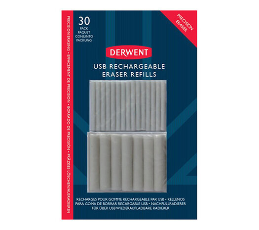 Derwent Slim and Normal Replacement Erasers for USB Rechargable Eraser (15+15pcs) (DAC2305811) Derwent Slim and Normal Replacement Erasers for USB Rechargable Eraser (15+15pcs) (DAC2305811)