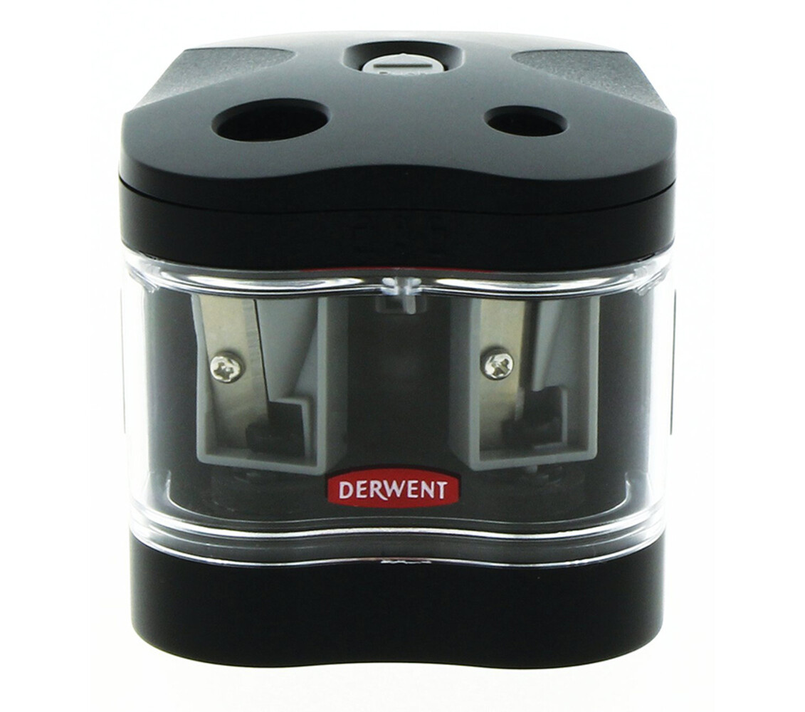 Derwent Battery Operated Twin Hole Sharpener (DAC2302332) Derwent Battery Operated Twin Hole Sharpener (DAC2302332)