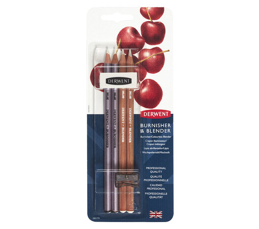 Derwent Blender and Burnisher Blister with 2 Blenders and 2 Burnisher Pencils (DBB2301774) Derwent Blender and Burnisher Blister with 2 Blenders and 2 Burnisher Pencils (DBB2301774)