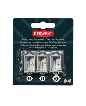 Derwent Replacement Sharpeners for the Battery Operated Twin Hole Sharpener (DAC2302353)