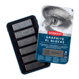 Derwent Graphite XL Block Tin of 6 Blocks (DXG2306195)