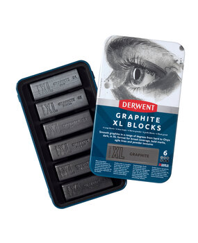 Derwent Graphite XL Block Tin of 6 Blocks (DXG2306195)