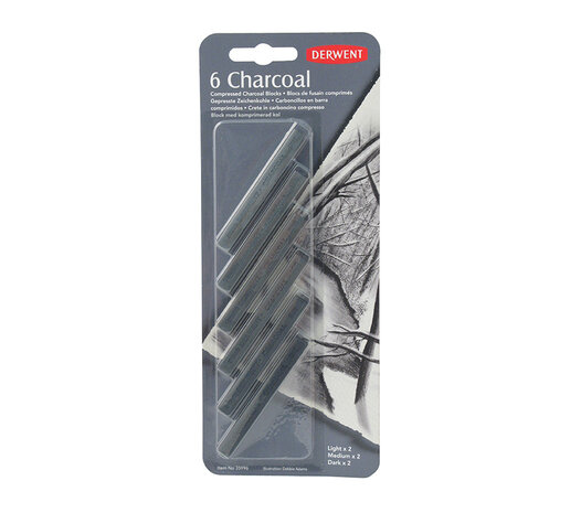 Derwent Compressed Charcoal Blister with 6 Blocks (DCH35996) Derwent Compressed Charcoal Blister with 6 Blocks (DCH35996)