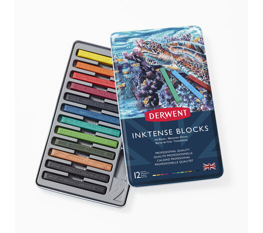 Derwent Inktense Block Tin of 12 Blocks (DIB2300442) Derwent Inktense Block Tin of 12 Blocks (DIB2300442)