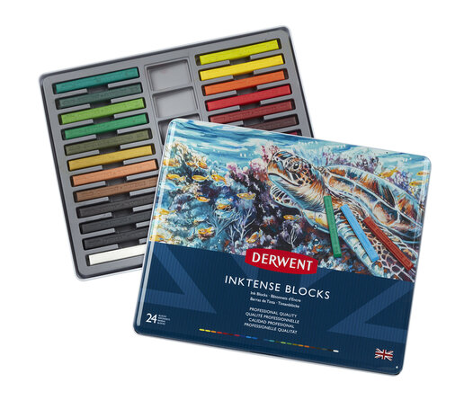 Derwent Inktense Block Tin of 24 Blocks (DIB2300443) Derwent Inktense Block Tin of 24 Blocks (DIB2300443)