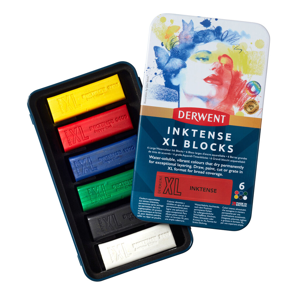 Derwent Inktense XL Block Tin of 6 Blocks (DXI2306161) Derwent Inktense XL Block Tin of 6 Blocks (DXI2306161)