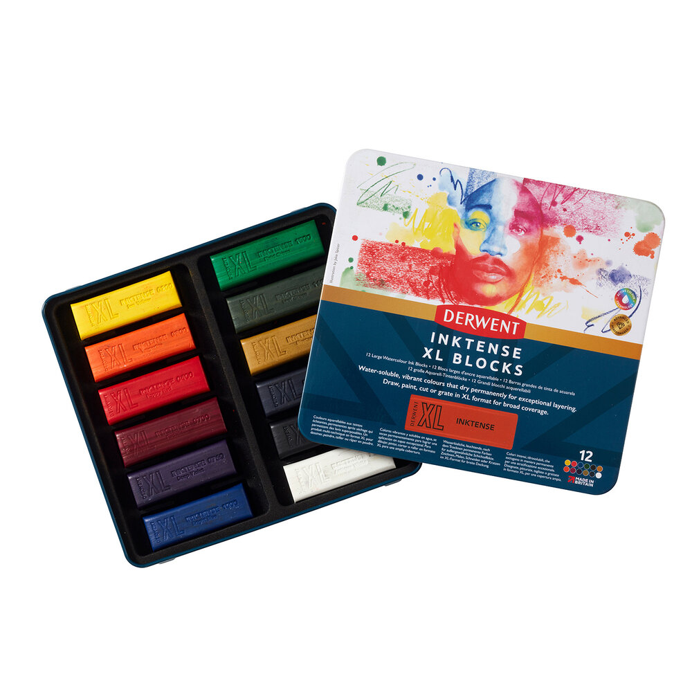Derwent Inktense XL Block Tin of 12 Blocks (DXI2306162) Derwent Inktense XL Block Tin of 12 Blocks (DXI2306162)