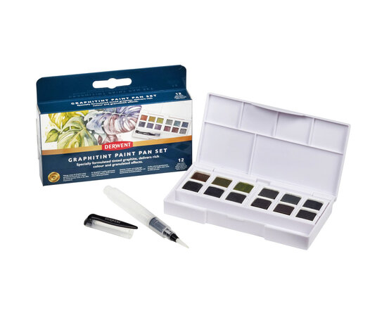 Derwent Graphitint Paint Pan Set with 12 Pans (DGT2306242) Derwent Graphitint Paint Pan Set with 12 Pans (DGT2306242)