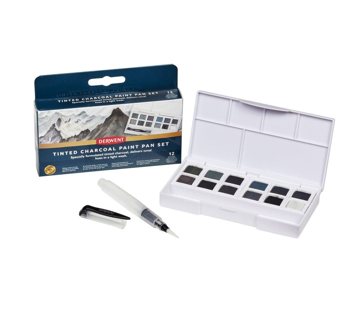Derwent Tinted Charcoal Paint Pan Set with 12 Pans (DCT2306249) Derwent Tinted Charcoal Paint Pan Set with 12 Pans (DCT2306249)