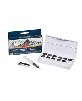 Derwent Tinted Charcoal Paint Pan Set with 12 Pans (DCT2306249)