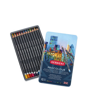 Derwent Procolour Pencil Tin of 12 Pencils (DPR2302505)