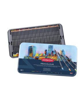 Derwent Procolour Pencil Tin of 36 Pencils (DPR2302507)