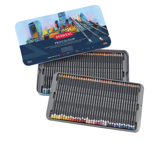 Derwent Procolour Pencil Tin of 72 Pencils (DPR2302508) Derwent Procolour Pencil Tin of 72 Pencils (DPR2302508)