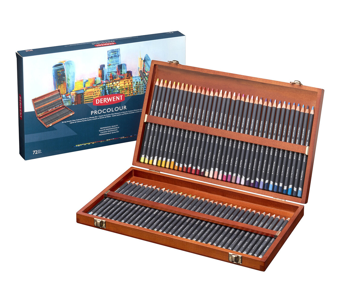 Derwent Procolour Wooden Box with 72 Pencils (DPR2302524) Derwent Procolour Wooden Box with 72 Pencils (DPR2302524)