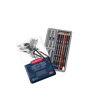 Derwent Sketching Pencils Collection Tin of 12 Pencils (DSK34305)