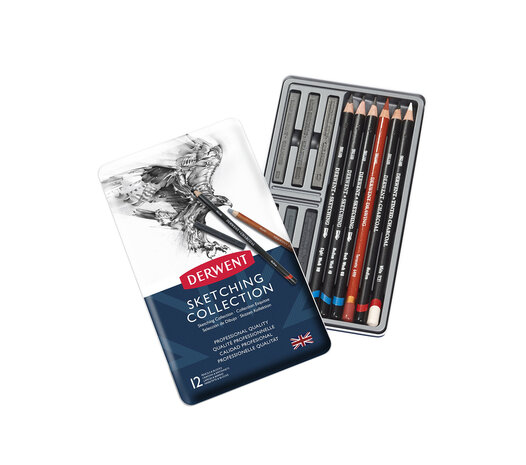 Derwent Sketching Pencils Collection Tin of 12 Pencils (DSK34305) Derwent Sketching Pencils Collection Tin of 12 Pencils (DSK34305)