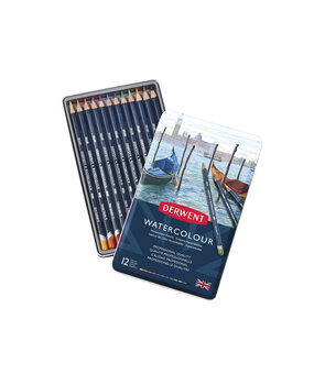 Derwent Watercolour Pencil Tin of 12 Pencils (DWP32881)