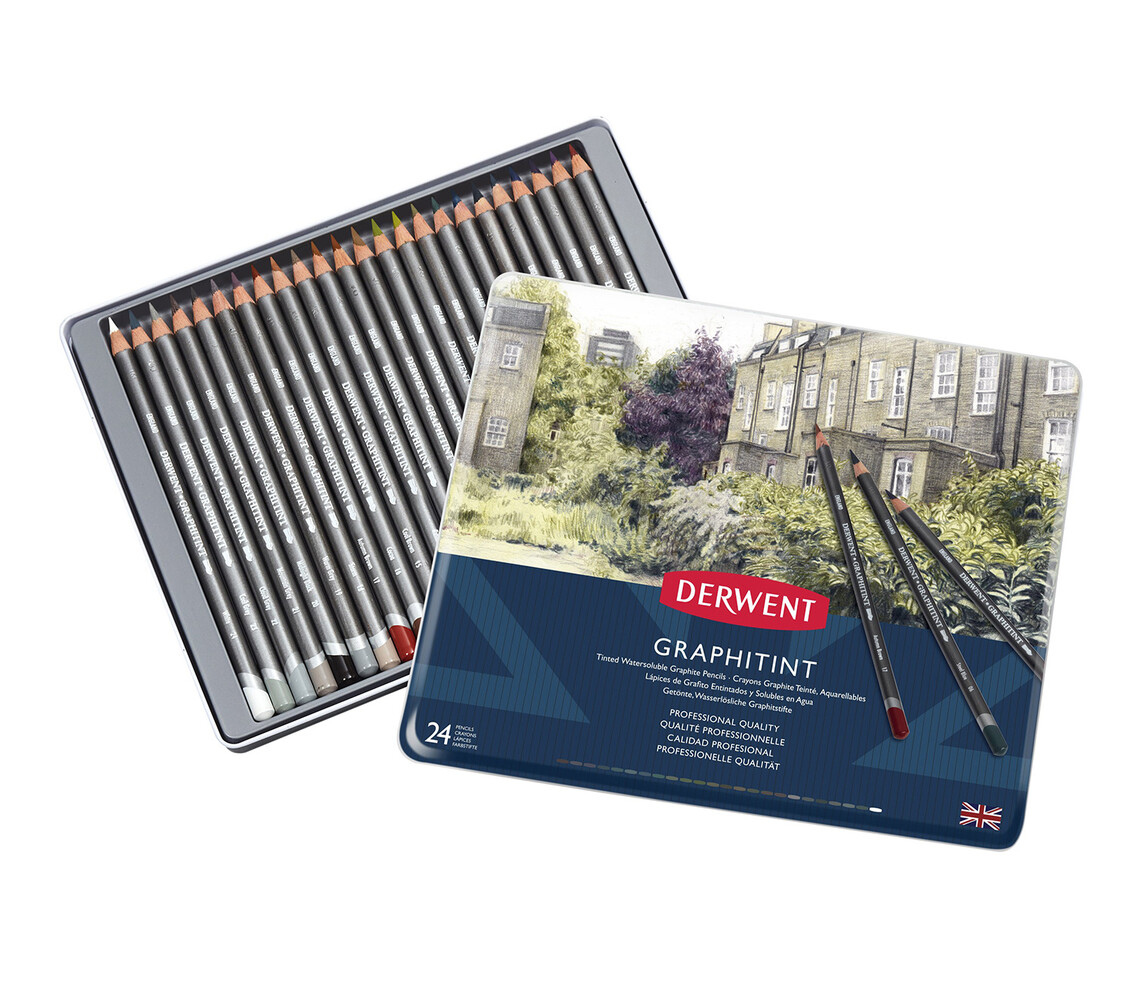 Derwent Graphitint Pencil Tin of 24 Pencils (DGT0700803) Derwent Graphitint Pencil Tin of 24 Pencils (DGT0700803)