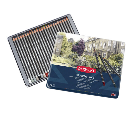 Derwent Graphitint Pencil Tin of 24 Pencils (DGT0700803) Derwent Graphitint Pencil Tin of 24 Pencils (DGT0700803)