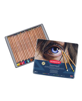 Derwent Lightfast Pencil Tin of 24 Pencils (DLI2302720)