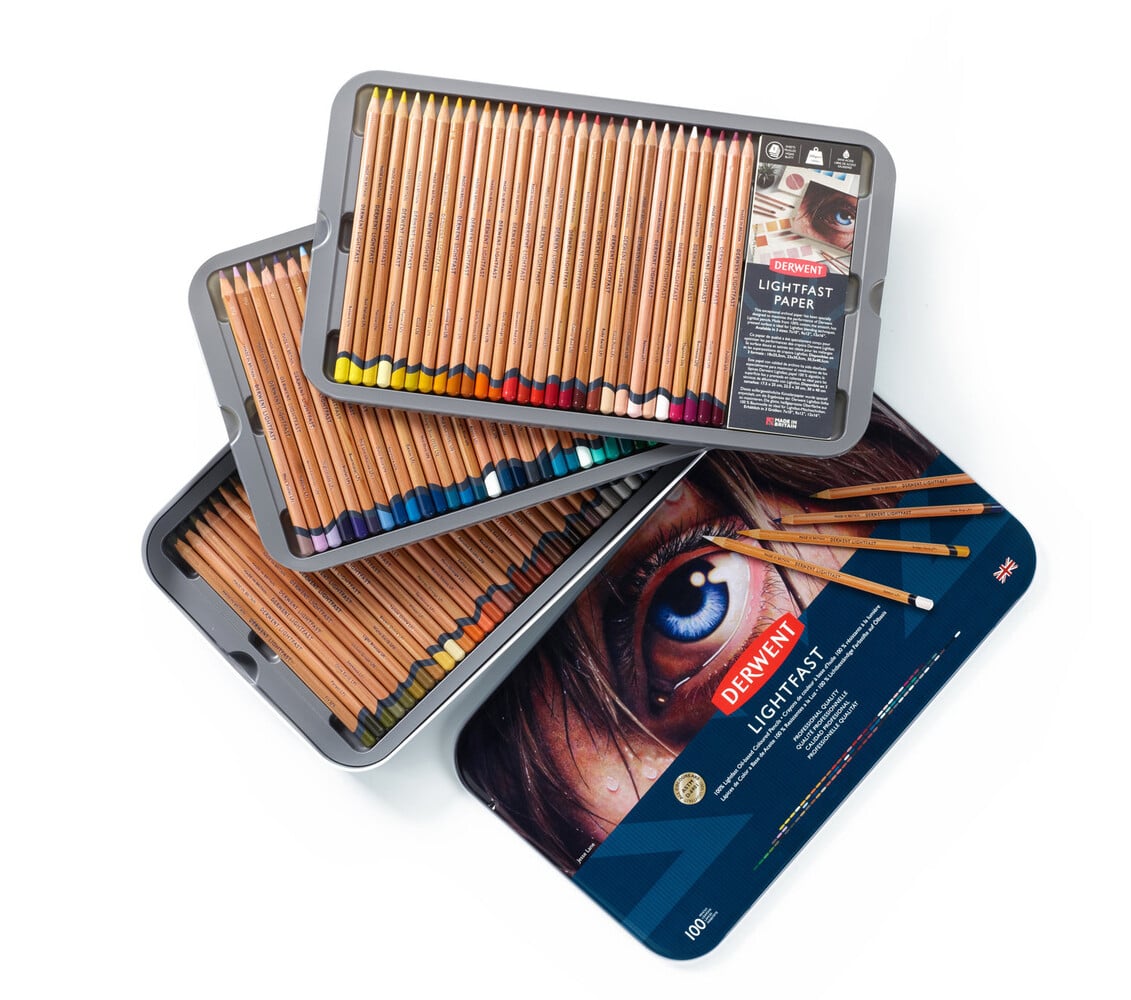 Derwent Lightfast Pencil Tin of 100 Pencils (DLI2306017) Derwent Lightfast Pencil Tin of 100 Pencils (DLI2306017)