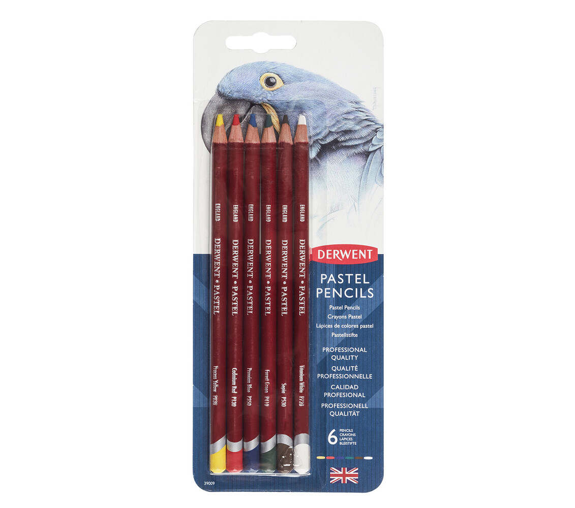 Derwent Pastel Pencil Blister with 6 Pencils (DPP39009) Derwent Pastel Pencil Blister with 6 Pencils (DPP39009)