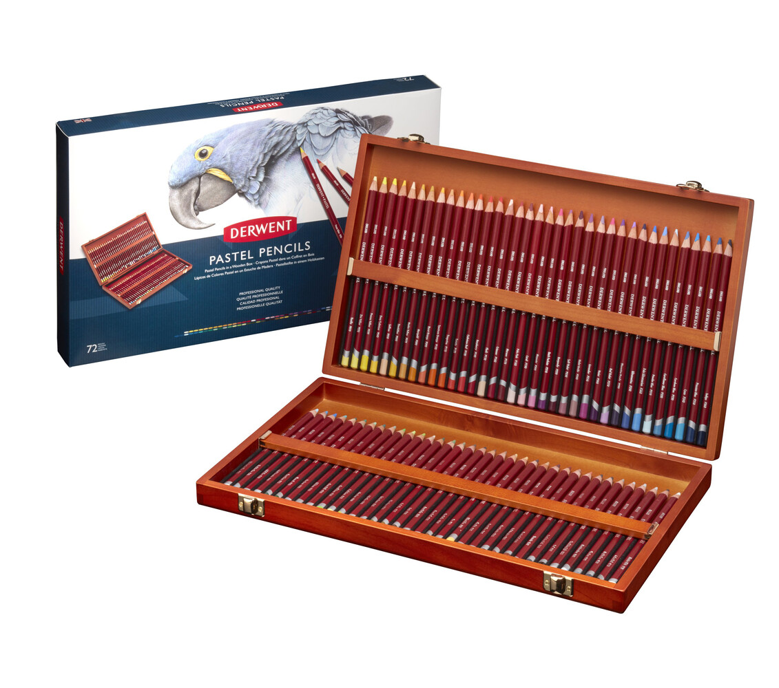 Derwent Pastel Pencil Wooden Box with 72 Pencils (DPP2300343) Derwent Pastel Pencil Wooden Box with 72 Pencils (DPP2300343)