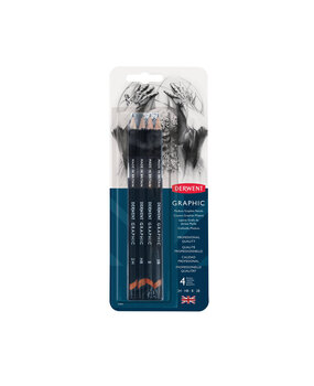 Derwent Graphic Pencil Blister with 4 Medium Pencils (DGP39004)